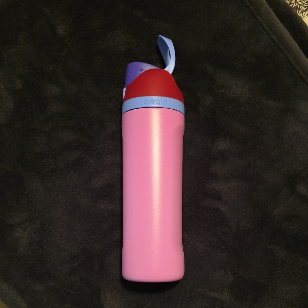 Owala Pink and Red Water Bottle